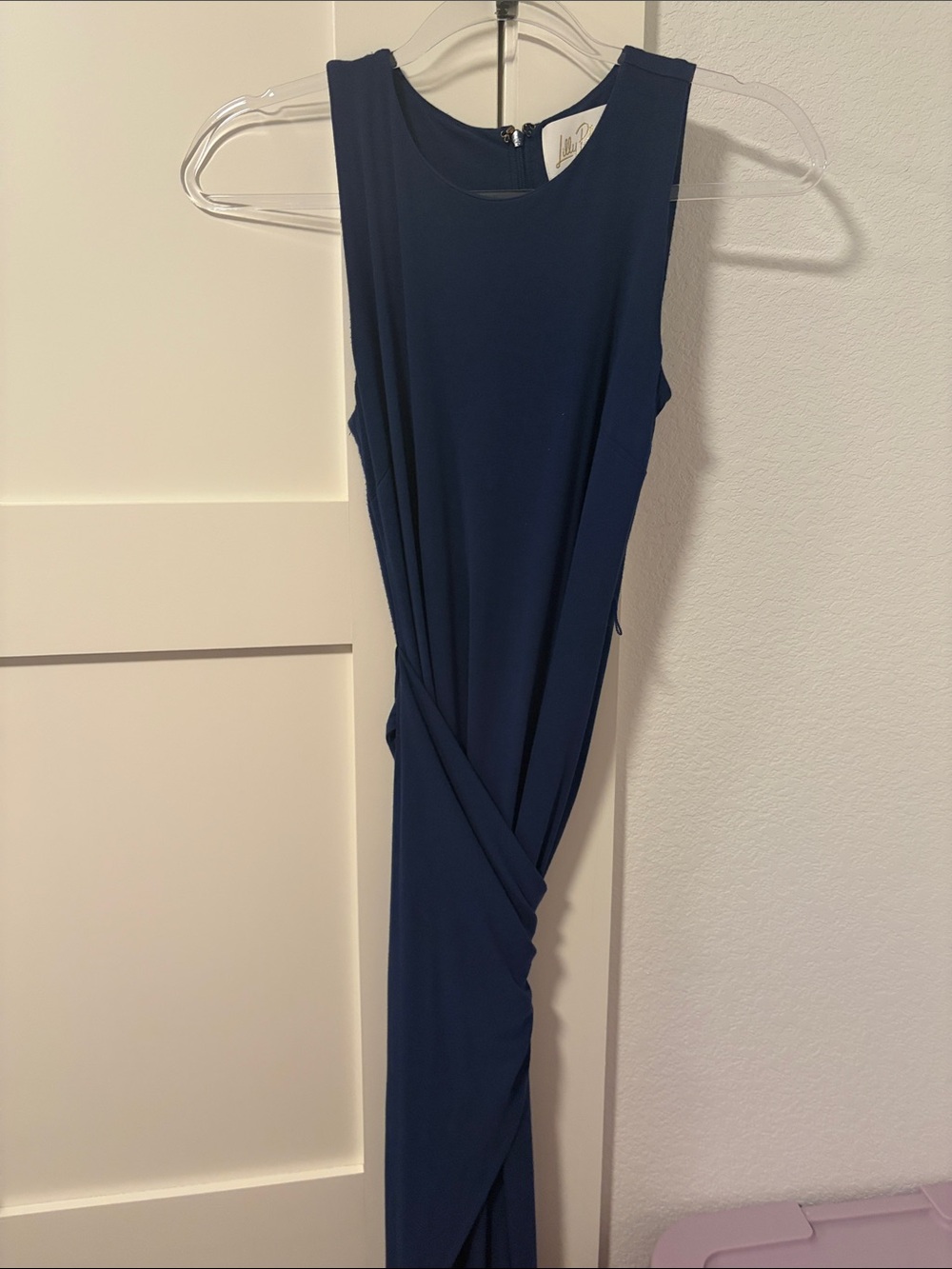 Lilly Pulitzer Navy Sleeveless Twist-Detail Maxi Dress